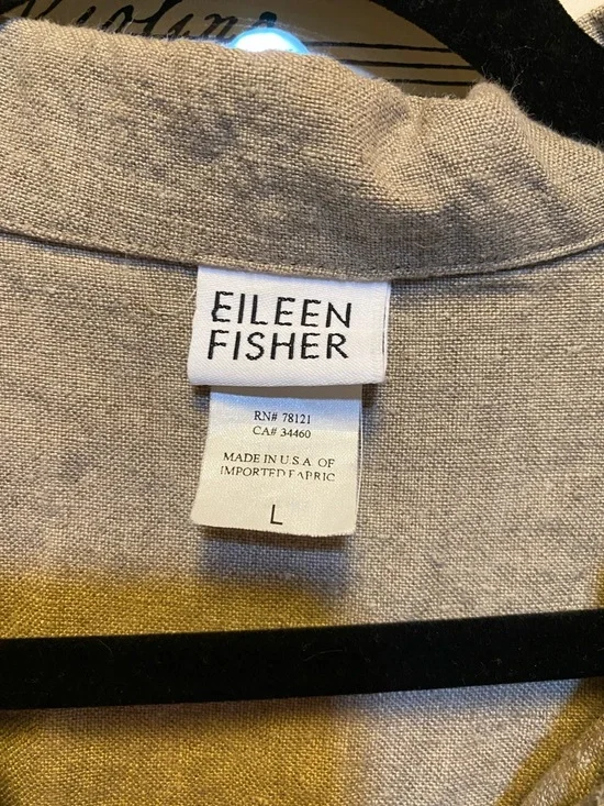 Eileen Fisher Linen Button Down Maxi Dress - Picture 5 of 7